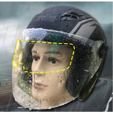 Kask Yağmur Kaydırıcı Yapışkanlı