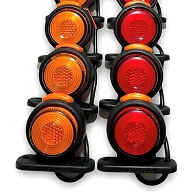 10 Adet Neon Ledli Takoz Lamba 12-24 Volt