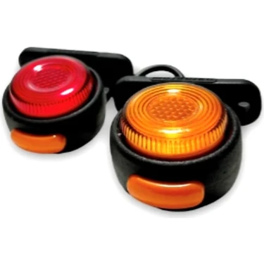 Neon Ledli Takoz Lamba 12-24 Volt Sarı-Kırmızı 2