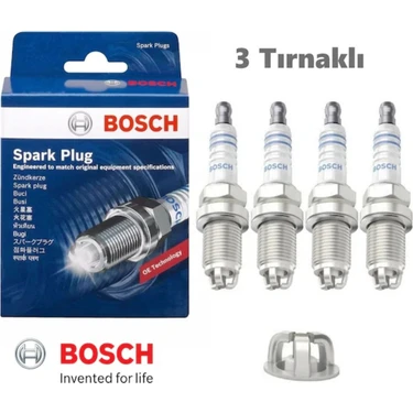 Bosch Vw Passat B5 B5.5 1.6 1.8 2.0 4 Adet Buji Takımı 1996-2005 3 Tırnak