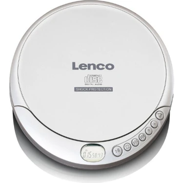 Lenco Taşınabilir CD Çalar / Mp3 Çalar Discman Anti Şok Özellikli Gümüş CD-201