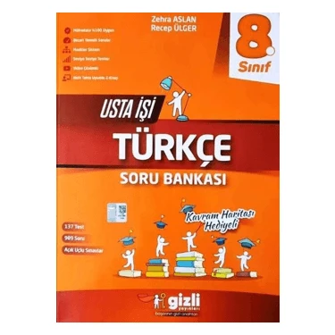 Gizli Yayınları Gizli 8.Sınıf LGS Türkçe Usta İşi Soru Bankası + Kavram
