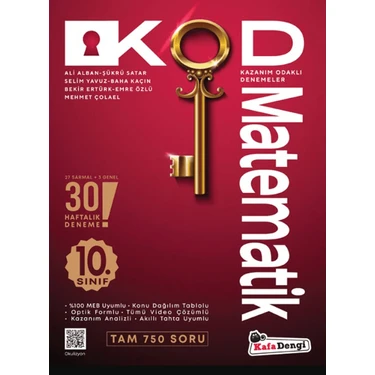 Kafa Dengi Yayınları   (Sınıf: 10)  Matematik Kod 30