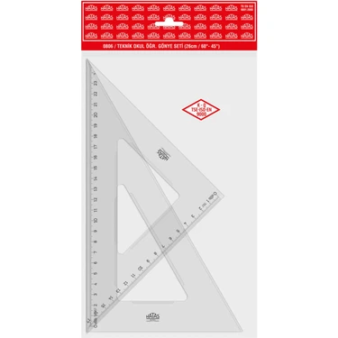 Hatas 0805 Gönye Seti Plastik 26 Cm 60/45
