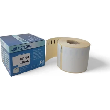 Dymo Muadili Etiket ECOTAG 101 mm x 54 mm  220 Adet