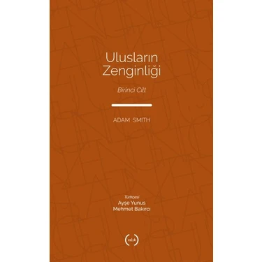 Renklime Ulusların Zenginliği Cilt