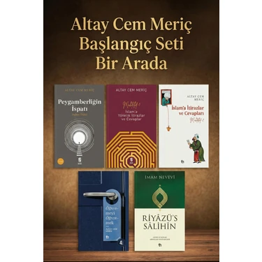 Tin Yayınları - (5 Kitap) Riyâzü's Sâlihîn - Altay Cem Meriç - Peygamberliğin Ispatı  Muhtelif 1 -