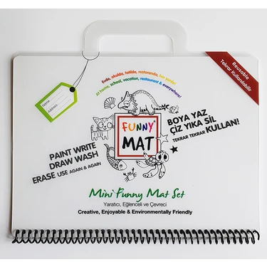 Akademi Çocuk Funny Mat Mini Seyahat Seti (Çocuklar İçin Taşınabilir Oyun ve Aktivite