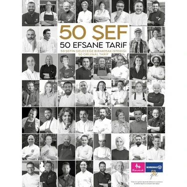 The Kitap Korkmaz Mutfak Eşyaları 50 Şefin Geleceğe Bırakmak İstediği 50 Tarif 100
