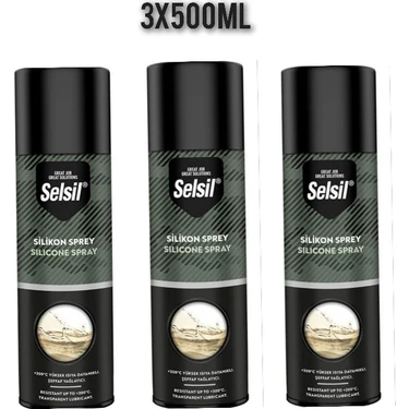Selsil Silikon Sprey 3 x 500