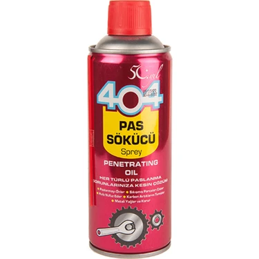 404 Pas Sökücü Sprey Tüm Yüzeylerde Kullanım İçin Etkili 400 ml