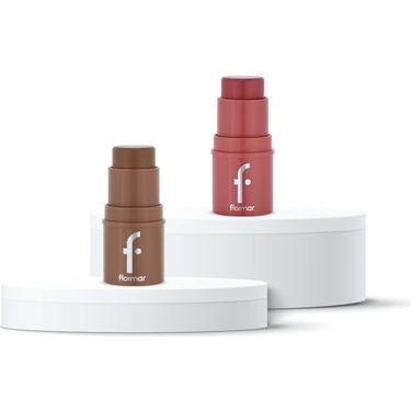 Flormar To-Go Yoğunluğu Ayarlanabilir 2'li Stick Kontür & Allık