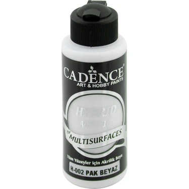 Cadence H002 Pak Beyaz Multisurface Akrilik Boya Yüksek Kapatma Gücüyle 120