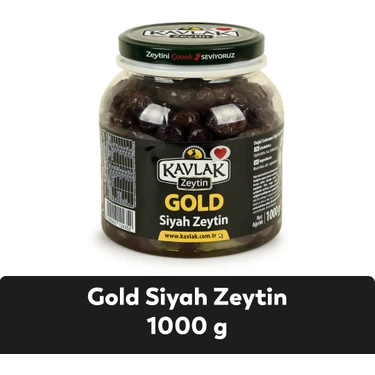 Kavlak Zeytin Kavlak Gold Siyah Zeytin 1 kg Doğal Salamura ile Yoğun Aroma ve Katkısız