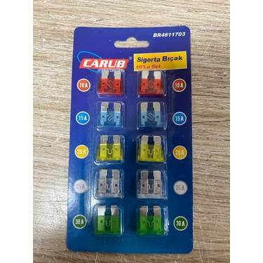 Autokit Bıçak Sigorta 10'Lu Set