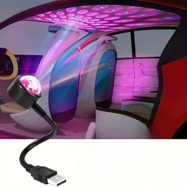 Akıllı Durak Ad USB Sese Duyarlı 8 Farklı Mod Işıklı LED Atmosfer Işığı – Ambiyans