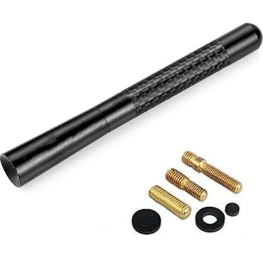 Astraled Universal Karbon Siyah Çubuk Anten – Oto Radyo Anteni Güçlü Sinyal ve Şık