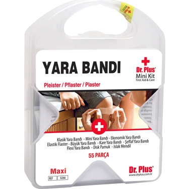 Dr. Plus İlk Yardım Çantası     Yara Bandı  55 Parça