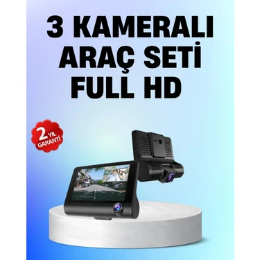 Najmaddin Full Hd 1080P 3 Kameralı Araç Dvr – Gece Görüşlü ve G-Sensörlü Güvenlik