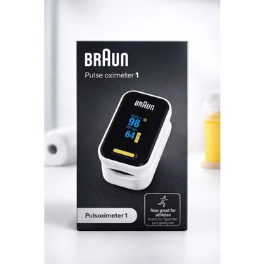 Braun Yk-81 Parmak Tipi Oksijen Ölçüm Cihazı Spo2 Nabız Ölçer OLED Ekran Taşınabilir