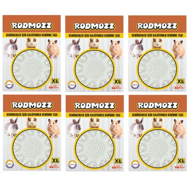 RodMozz Kemirgenler Için Xl Büyük Boy Kalsiyumlu Kemirme Taşı x 6