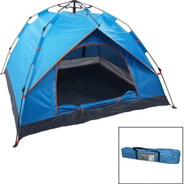 Hobilinka Mavi - Çift Astarlı Otomatik Kamp Çadır 200X200X135CM AC-6635