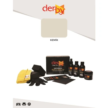 Derby Deri Döşeme Boyama, Onarım Seti - Çatlak ve Yırtık Deri Dolgu Macunu - 4'lü