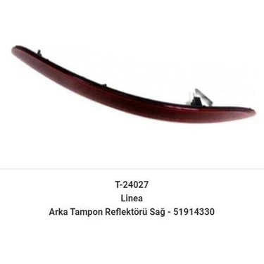 Arka Tampon Reflektörü Sağ Fiat