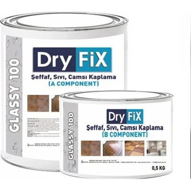 Dryfix Glassy 100 Sıvı Cam Şeffaf Kaplama 0.80