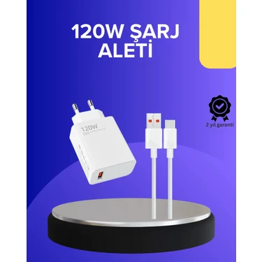 Egecen 120 Watt Hızlı Şarj Adaptörü Samsung S20 S21 S22 S23 Uyumlu -