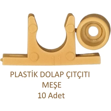 Plastik PVC Sineklik Kapı Çıtçıtı Meşe