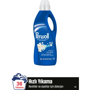 Perwoll Renkliler ve Siyahlar Için Hızlı Yıkama 2l (36