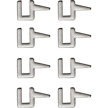 Şeffaf Buhar Camı Tutucu 8 Adet 10MM Camlar
