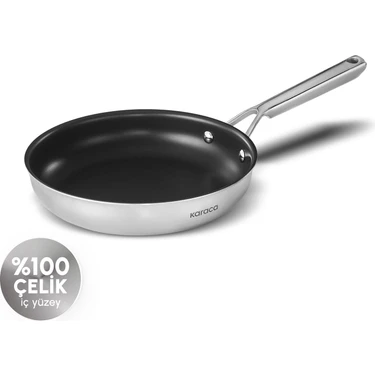 Karaca Plasma Steel 316+ 3Ply Yanmaz Yapışmaz Çelik Tava 30