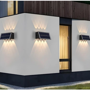 Cata Kos Solar LED Aplik Dış Mekan Güneş Enerjili Uzun Ömürlü 20W Enerji
