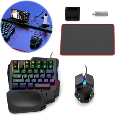 Pubg Mobil Oyun Kiti 5in1 Bt5.3 Klavye Mouse Dönüştürücü Seti Pugb Seti