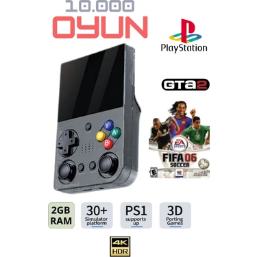 MiraLive El Atarisi 3.5 Hd Ekran Gamepad Nostalji Oyun Atari Psp/ps1/fıfa Gta Mario 10.000 Games