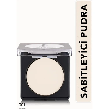 Flormar Set'n Go Nemlendirici & Parlama Karşıtı Sabitleyici Kompakt Pudra (001 Banana)