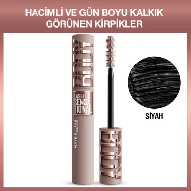 Maybelline New York Lash Sensational Body Maskara - Hacimli ve Gün Boyu Kalkık Görünen