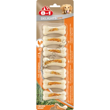 8in1 8 İn 1 Delights Strong XS Köpek Çiğneme Xs Kemik (7 Adet)