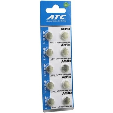 Selfbuysell Buton Pil - Saat Lazer Hesap Makinesi Pili 10LU Paket  AG10  - LR1130H - 389A -1.55V