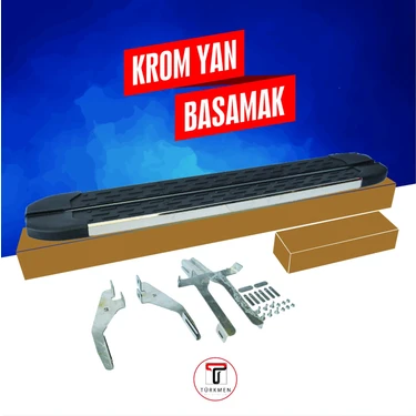 Türkmen Fiat Doblo Krom Yan Basamak 203 cm 2024