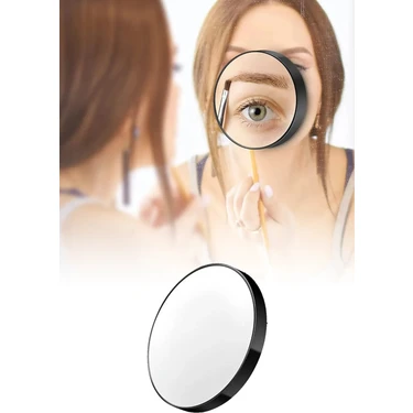 Omilife 10x Büyüteçli Vantuzlu Makyaj Aynası Tıraş Aynası Banyo Duvar Aynası 9