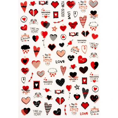 Pop Beauty Nail Art Tırnak Süsleme Sticker, Tırnak Dövmesi, Tırnak