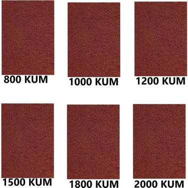 Su Zımparası, Yumuşak Kağıt, Yüksek Kalite 23X28 cm 800,1000,1200,1500,1800,2000 Kum 6