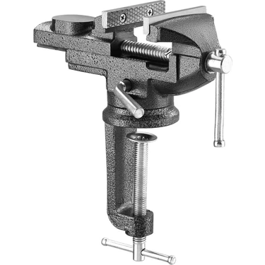 Steiner Alman 60 mm Dönerli Örslü Özel Alaşımlı Paslanmaz Dövme Çelik Mini Masa ve Tezgah Mengenesi