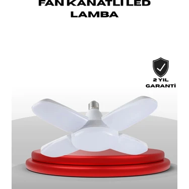 Mey Ithalat® 4 Kollu Katlanır Pervane LED Ampül 60 Watt Yüksek Aydınlatma ve Enerji