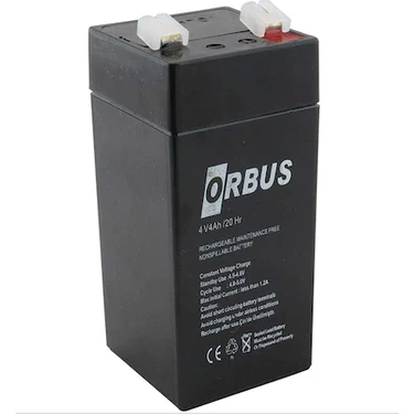 Orbus Terazi Aküsü 4V 4AH Bakımsız Kuru Akü Dik