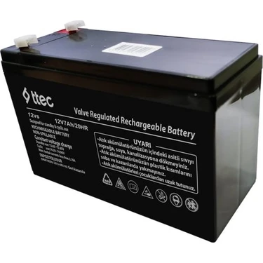 Ttec Pilsan Black Thunder Akülü Araba Çocuk Oyuncak Akülü Araba Uyumlu 12 Volt 7 Amper Akü 12V 7AH