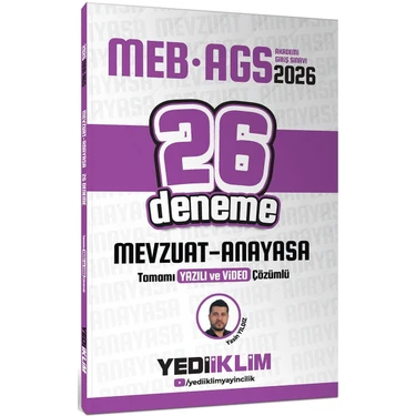 Yediiklim 2026 Meb Ags Mevzuat Anayasa Tamamı Yazılı ve Video Çözümlü 26